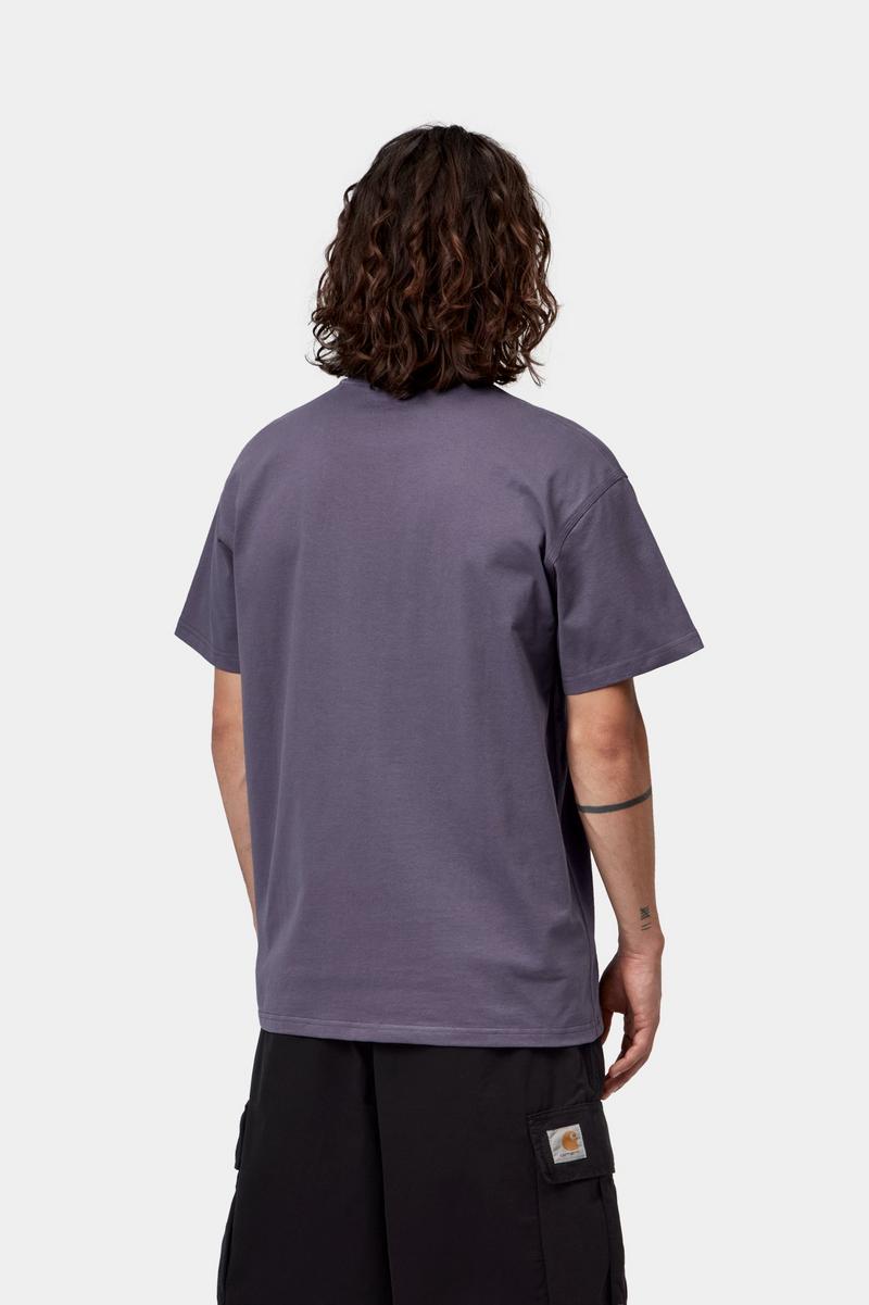 Carhartt S/S American Script T-Shirt - Shady Purple