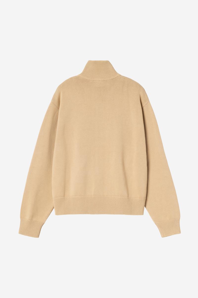 Carhartt Kori Sweater Jacket - Dusty H Brown, Garment dyed