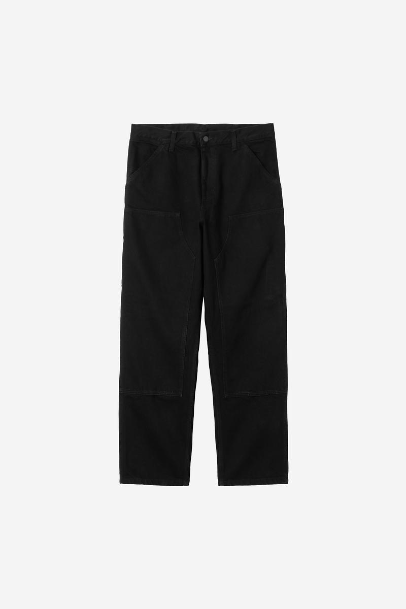 Carhartt Double Knee Pant - Black, Rinsed