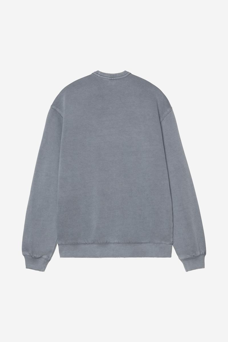 Carhartt Torion Sweatshirt - Office Blue, Grind wash