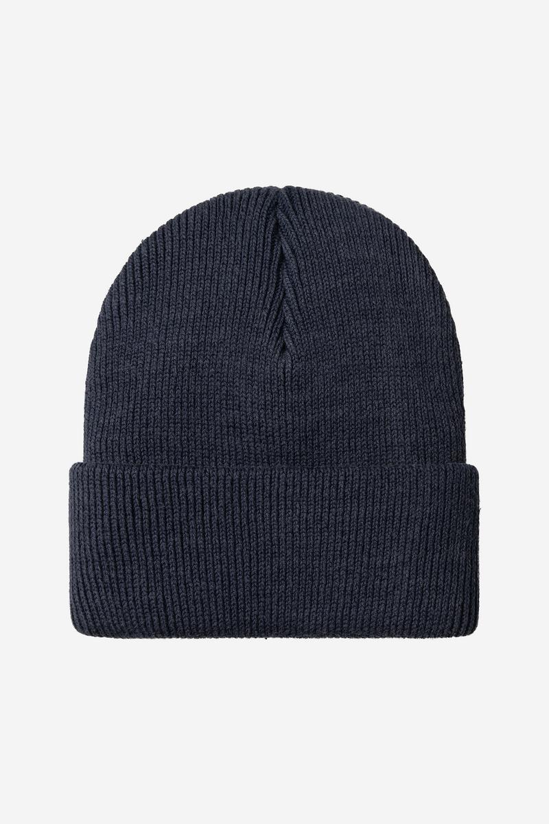 Carhartt Lambert Beanie - Dark Navy, Moon wash