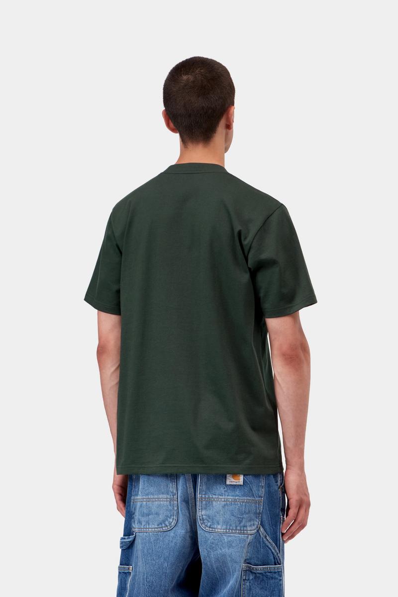 Carhartt S/S Script T-Shirt - Dark Scarab / Palisander