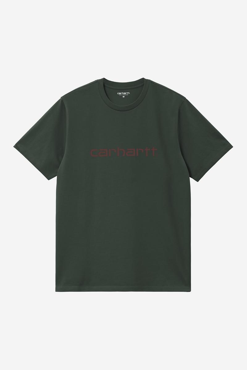Carhartt S/S Script T-Shirt - Dark Scarab / Palisander