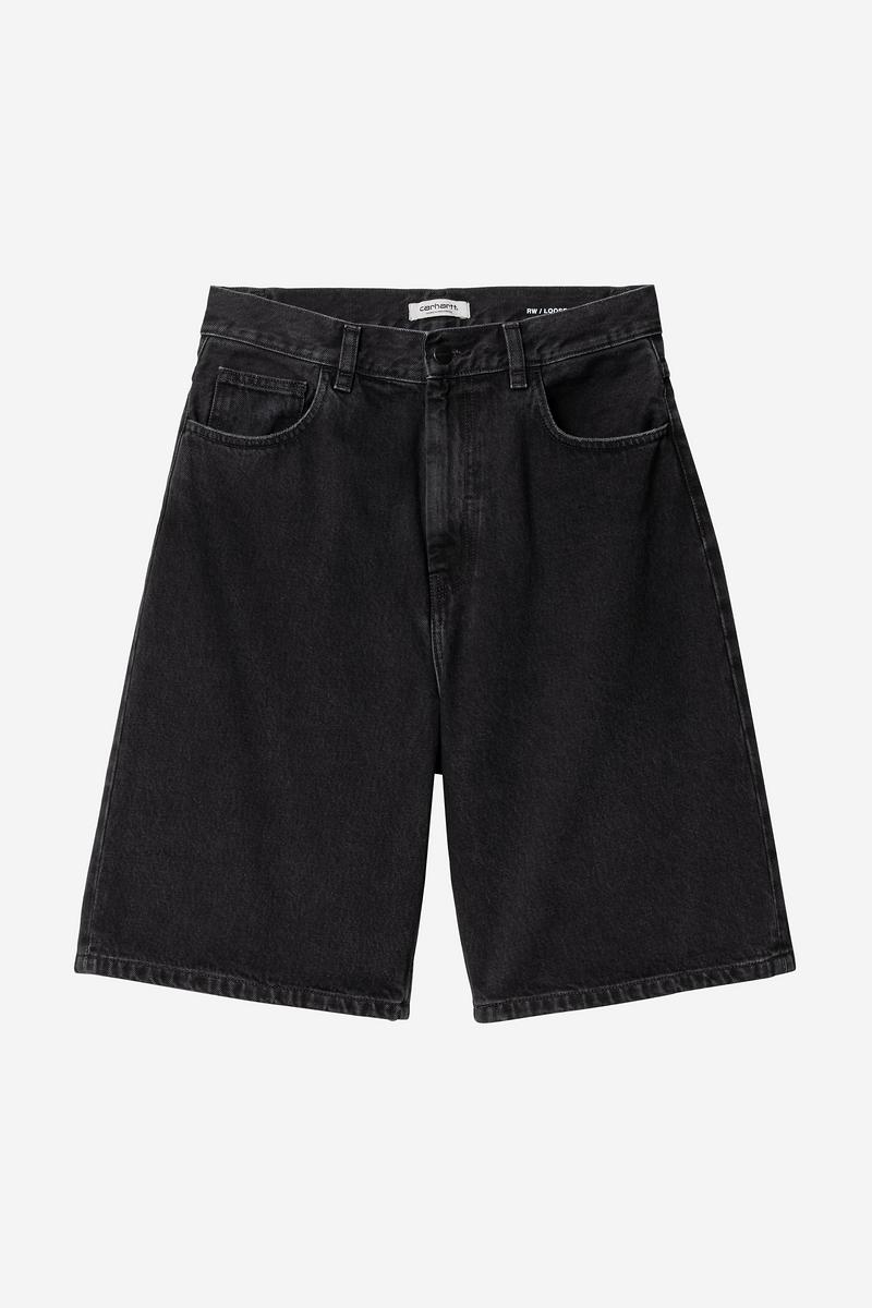 Carhartt Brandon Short - Black, Stone washed