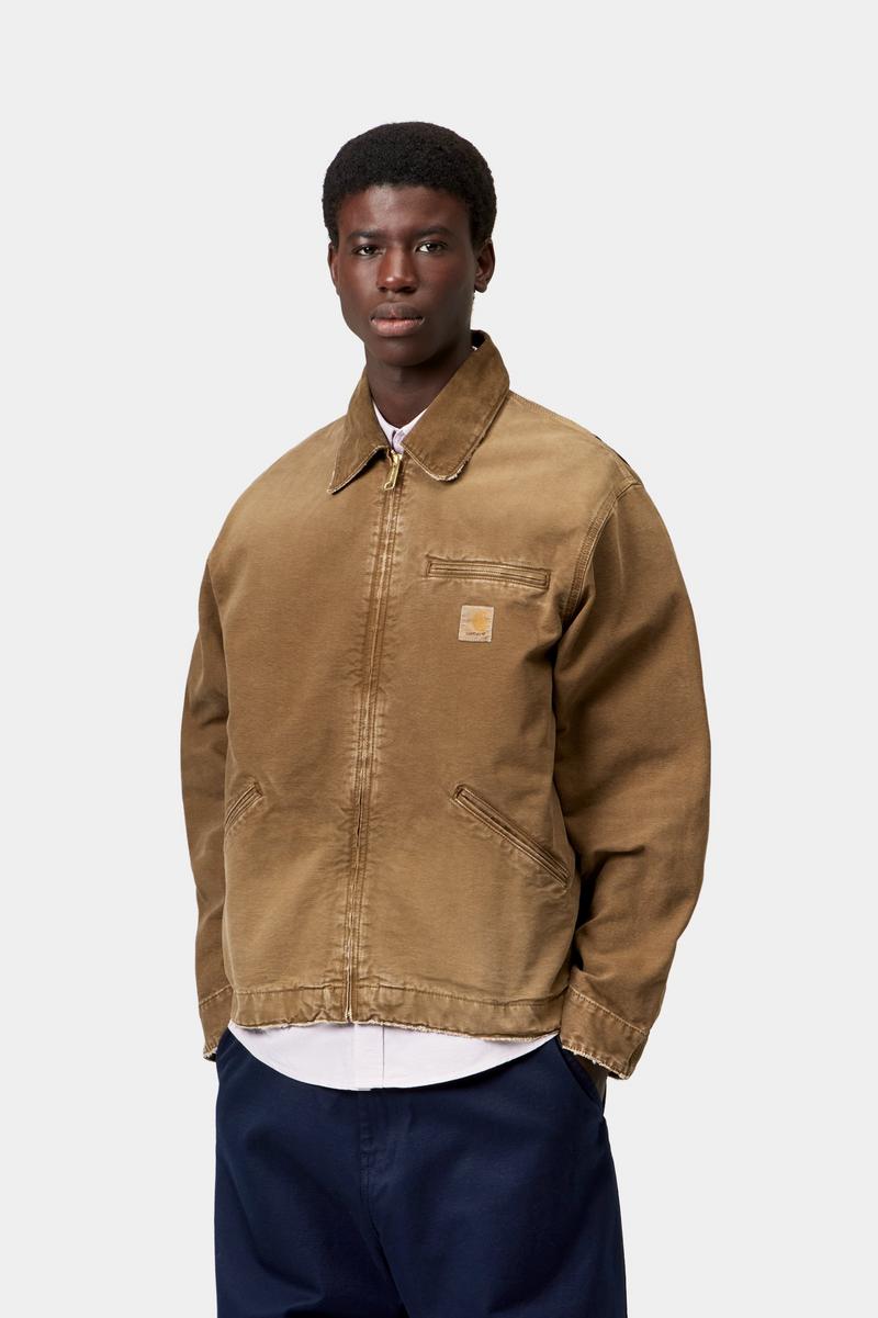 Carhartt OG Detroit Jacket - Hamilton Brown / Hamilton Brown, Destroy wash