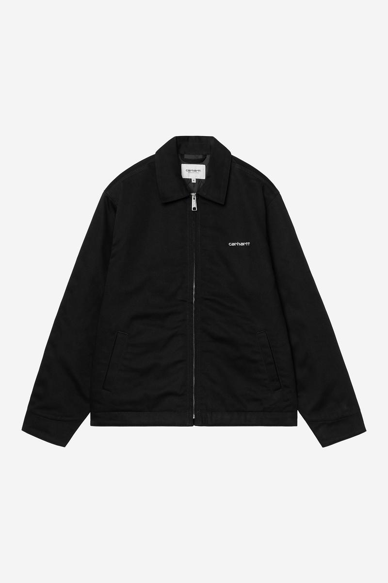 Carhartt Module Script Jacket - Black / White, Rigid