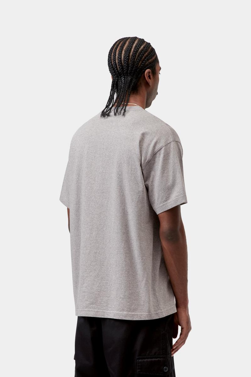 Carhartt S/S Heavy Duty T-Shirt - Grey Heather, Heavy enzyme wash