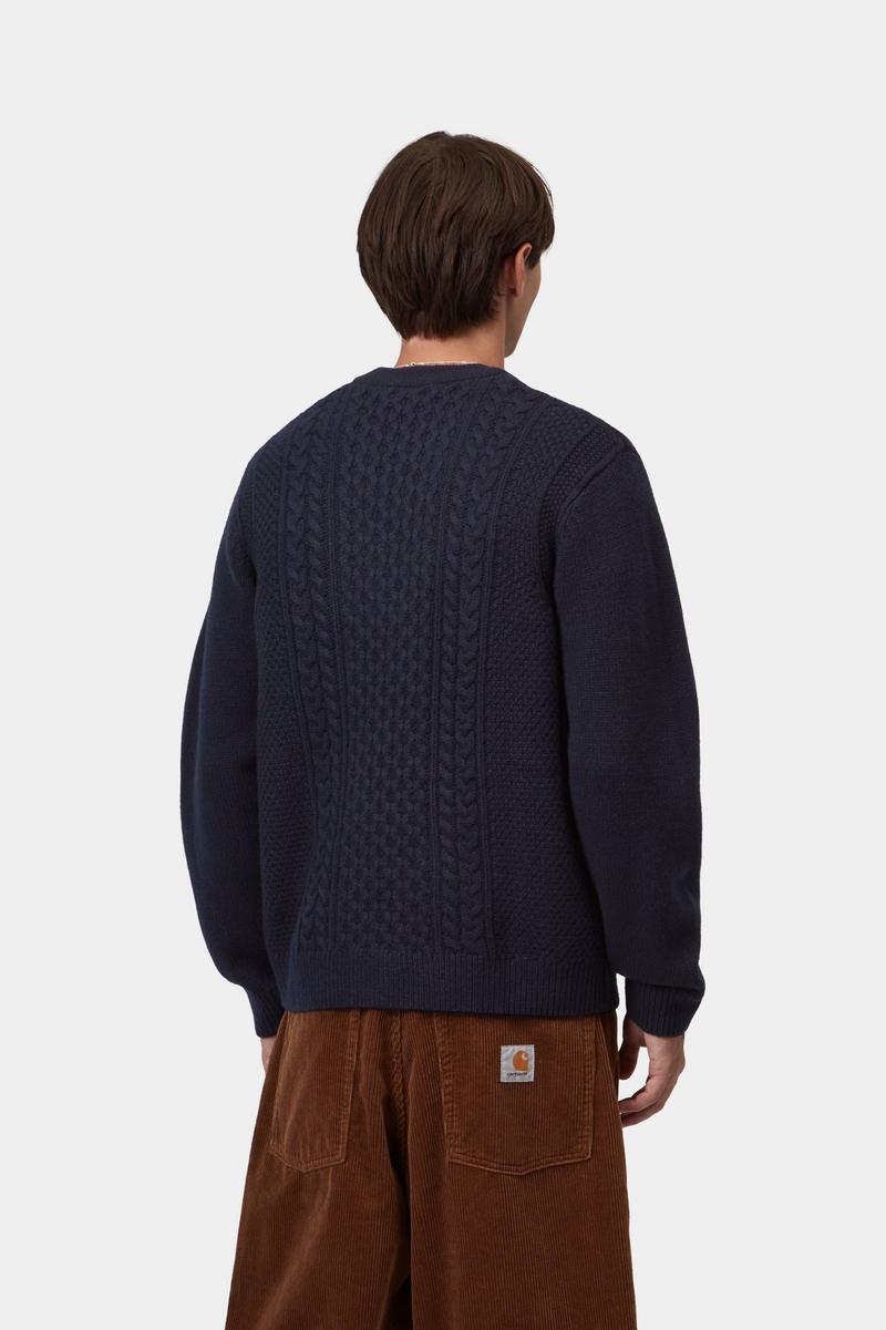 Carhartt Caster Knit Sweater - Dark Navy