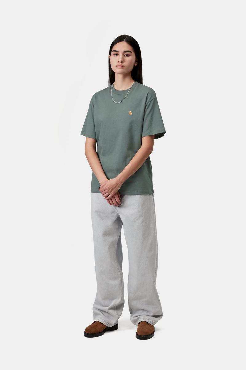Carhartt S/S Chase T-Shirt - Velvet Green / Gold