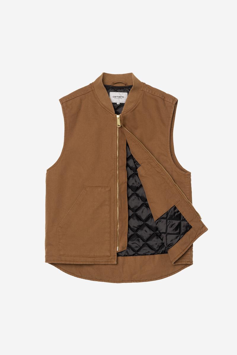 Carhartt Classic Vest - WIP H Brown, Rinsed