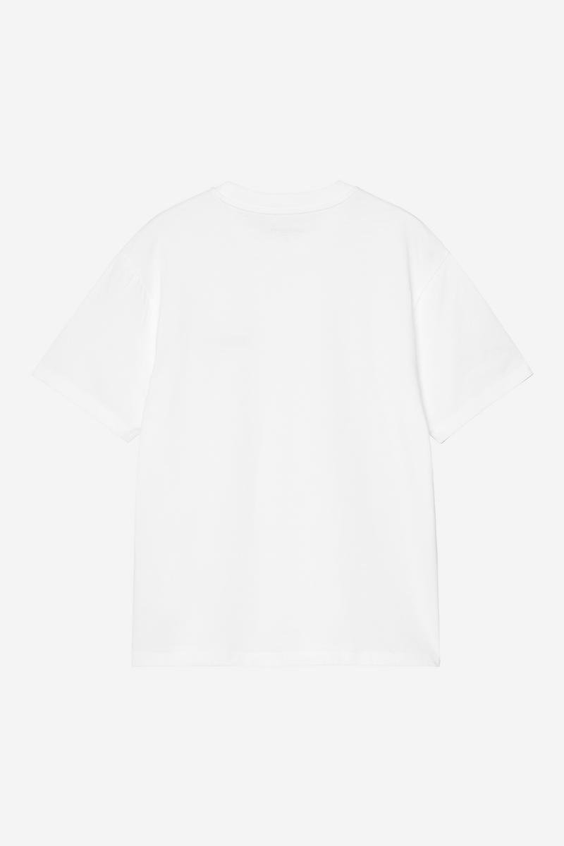 Carhartt S/S Script Embroidery T-Shirt - White / Black