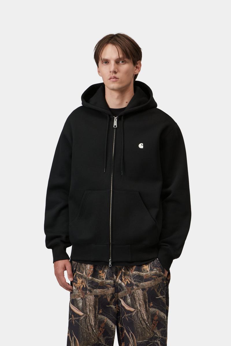 Carhartt Hooded Mack Sweat Jacket - Black / Wax