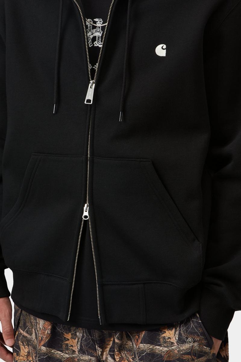 Carhartt Hooded Mack Sweat Jacket - Black / Wax