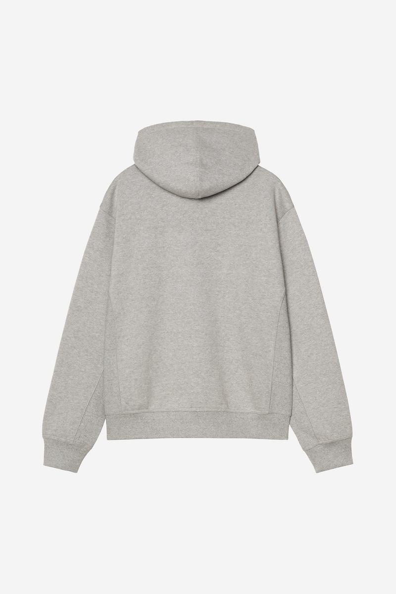 Carhartt Hooded American Script Jacket - Grey Heather