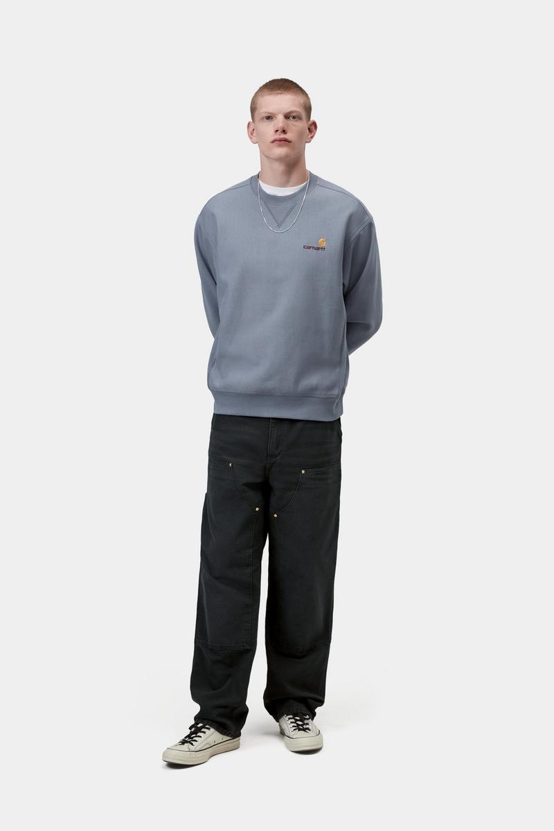 Carhartt American Script Sweatshirt - Shady Blue