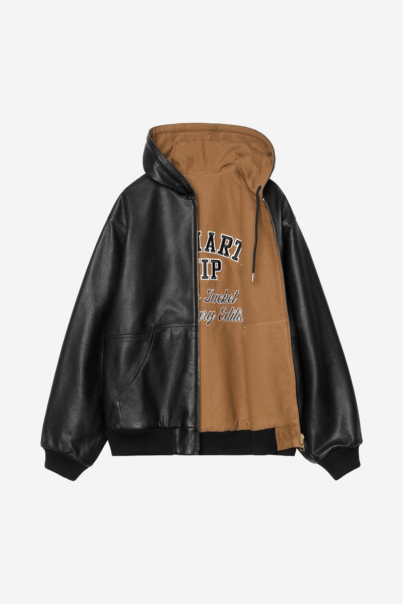 Carhartt OG Active Jacket 50th Anniversary Edition Leather - Black / Hamilton Brown