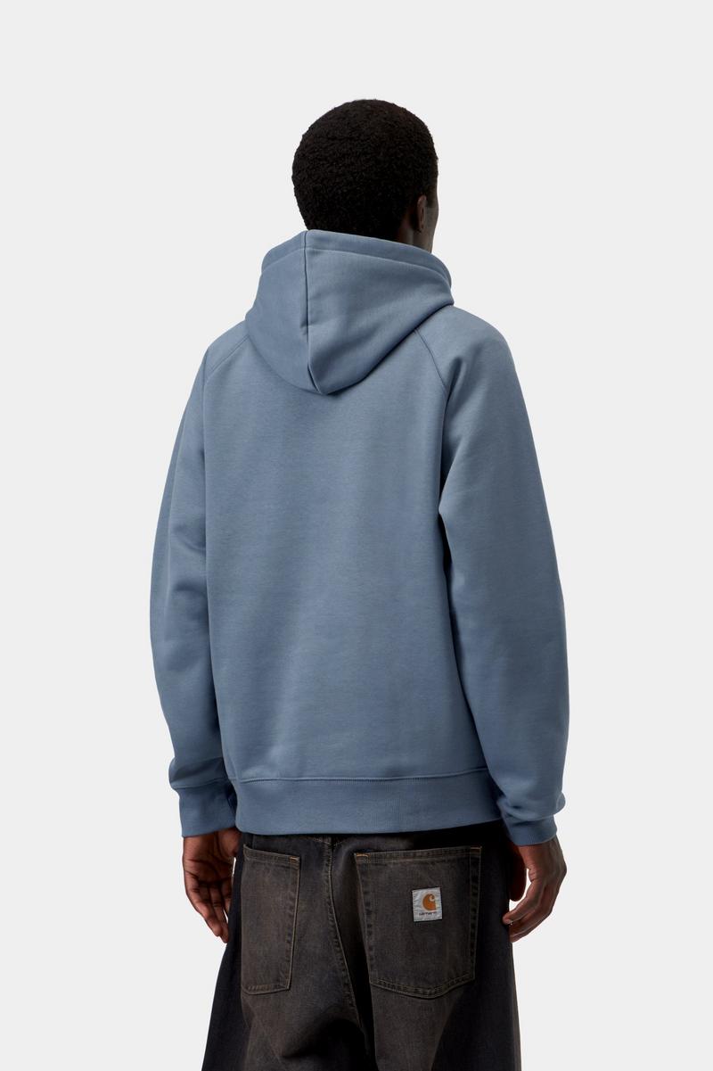 Carhartt Hooded Chase Sweatshirt - Icesheet / Gold