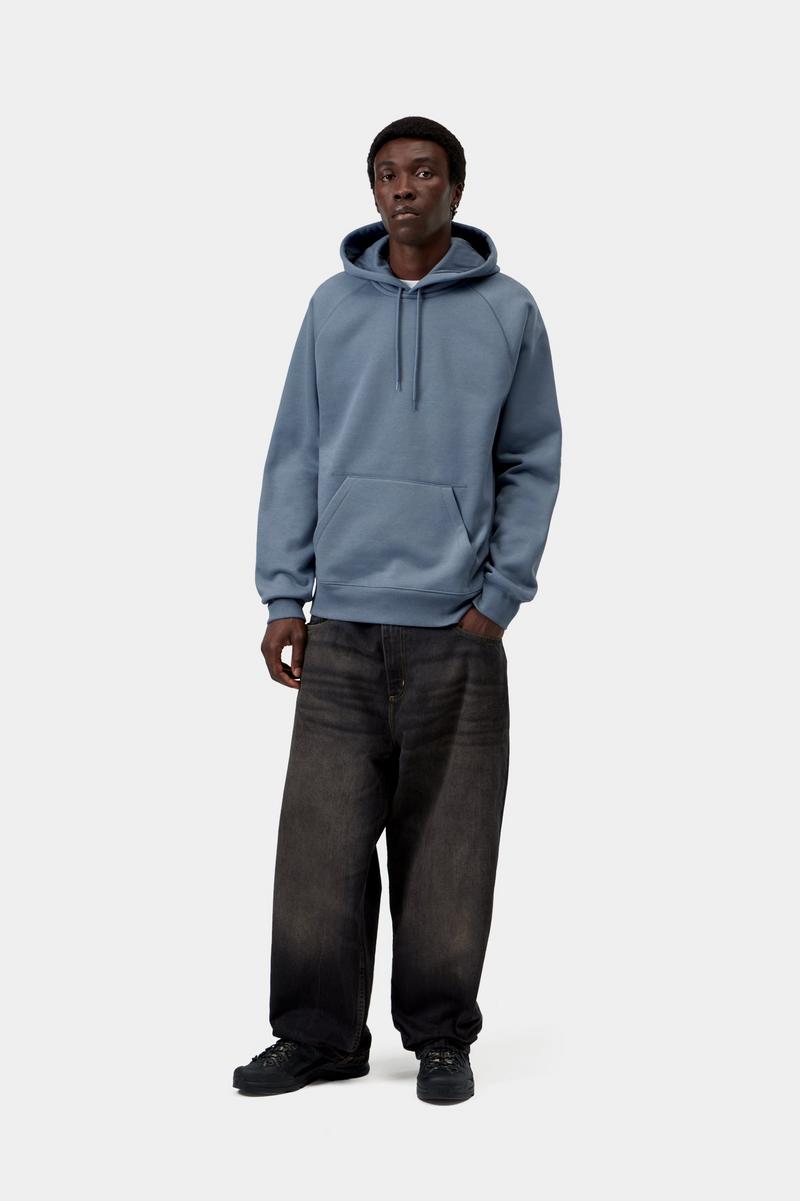 Carhartt Hooded Chase Sweatshirt - Icesheet / Gold