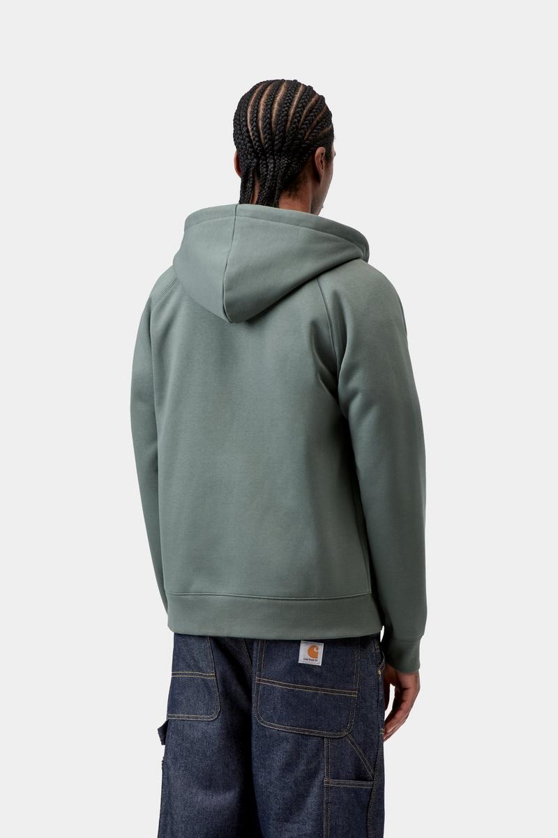 Carhartt Hooded Chase Jacket - Velvet Green / Gold