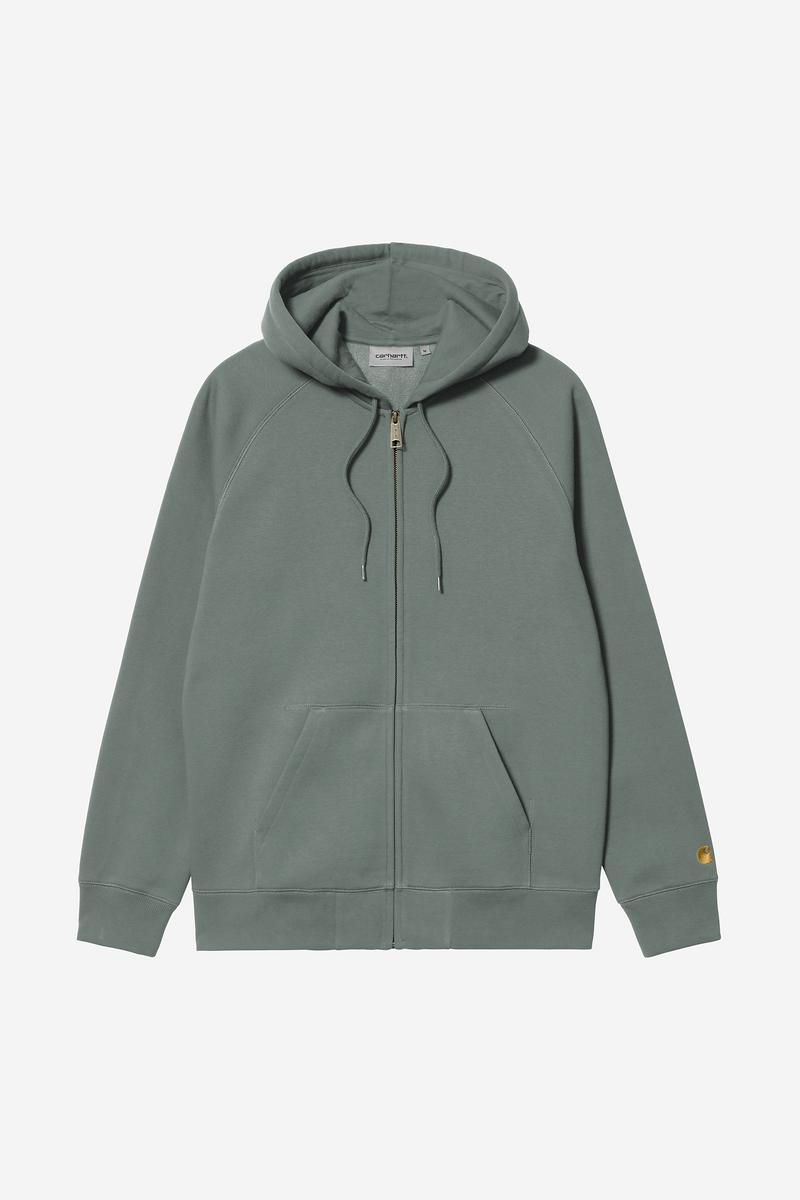 Carhartt Hooded Chase Jacket - Velvet Green / Gold