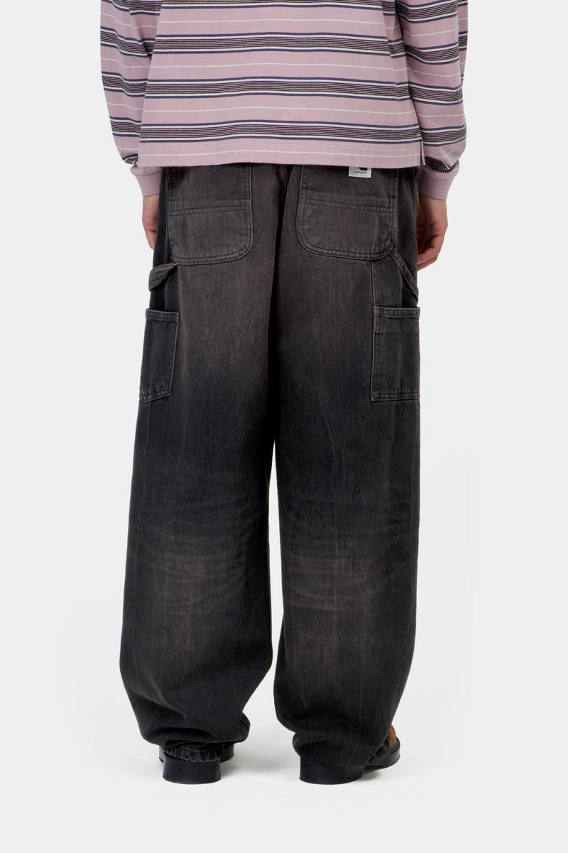 Carhartt Brandon Double Knee Pant - Black, Tobacco used wash