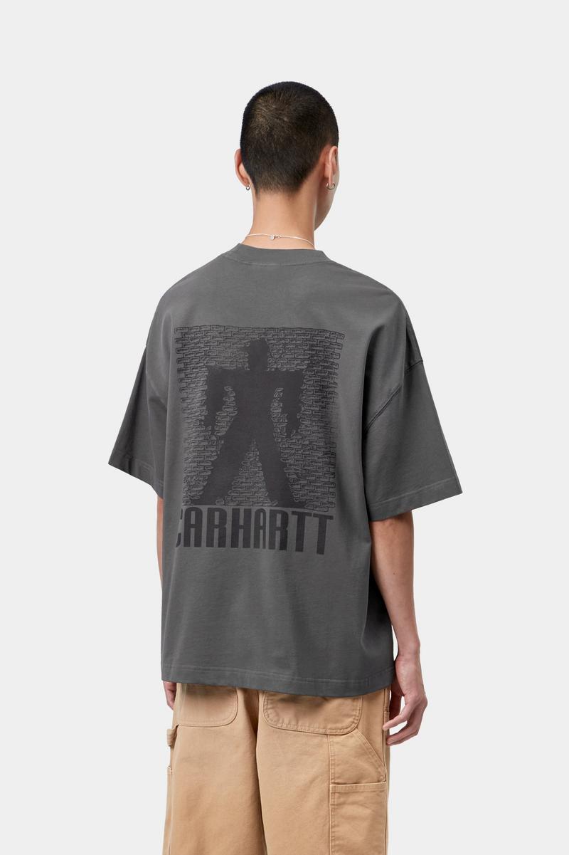 Carhartt S/S Bricky Man T-Shirt - Soot, Stone dyed