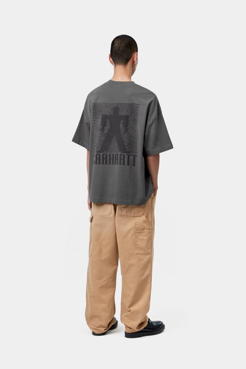 Carhartt S/S Bricky Man T-Shirt - Soot, Stone dyed