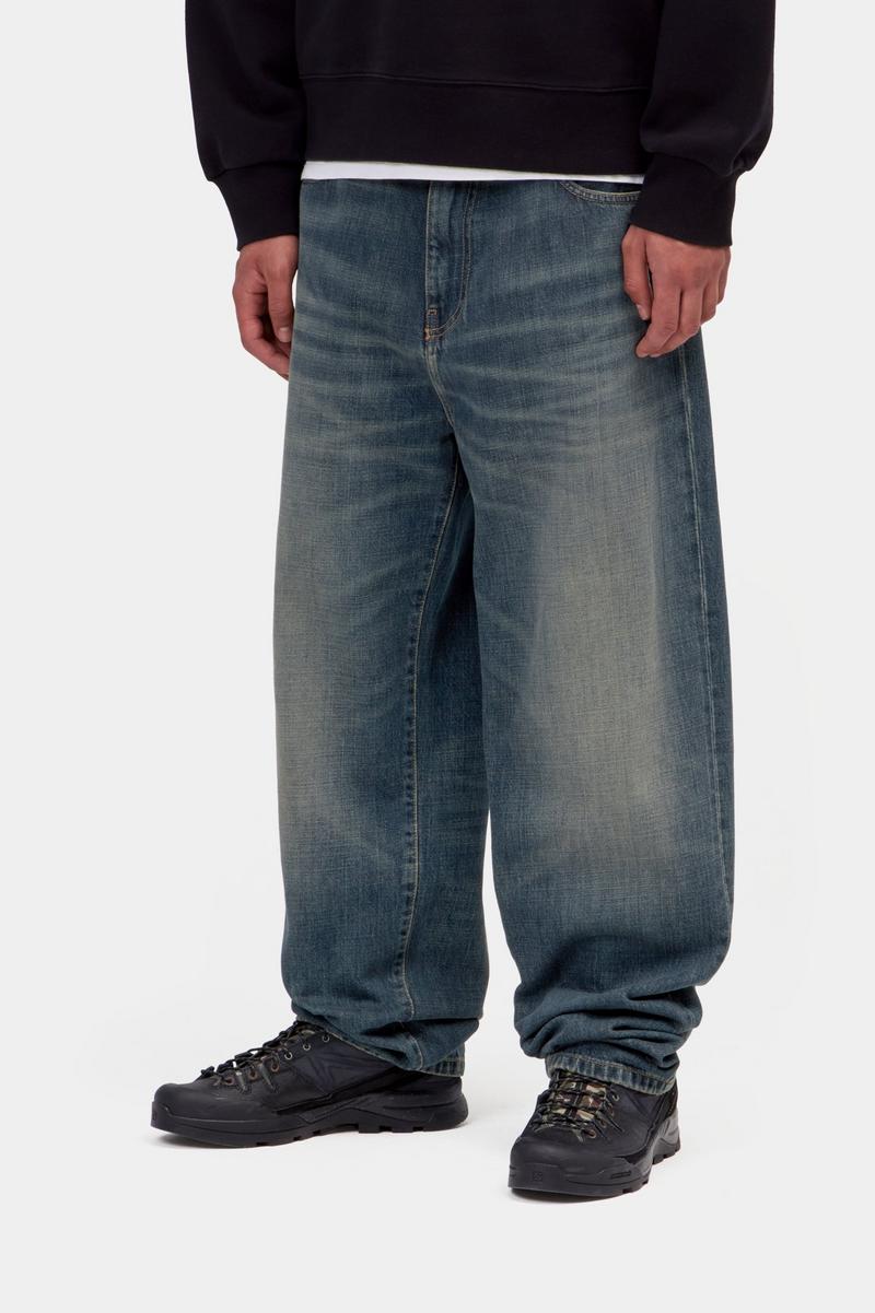 Carhartt Aaron Pant - Blue, Mid worn used