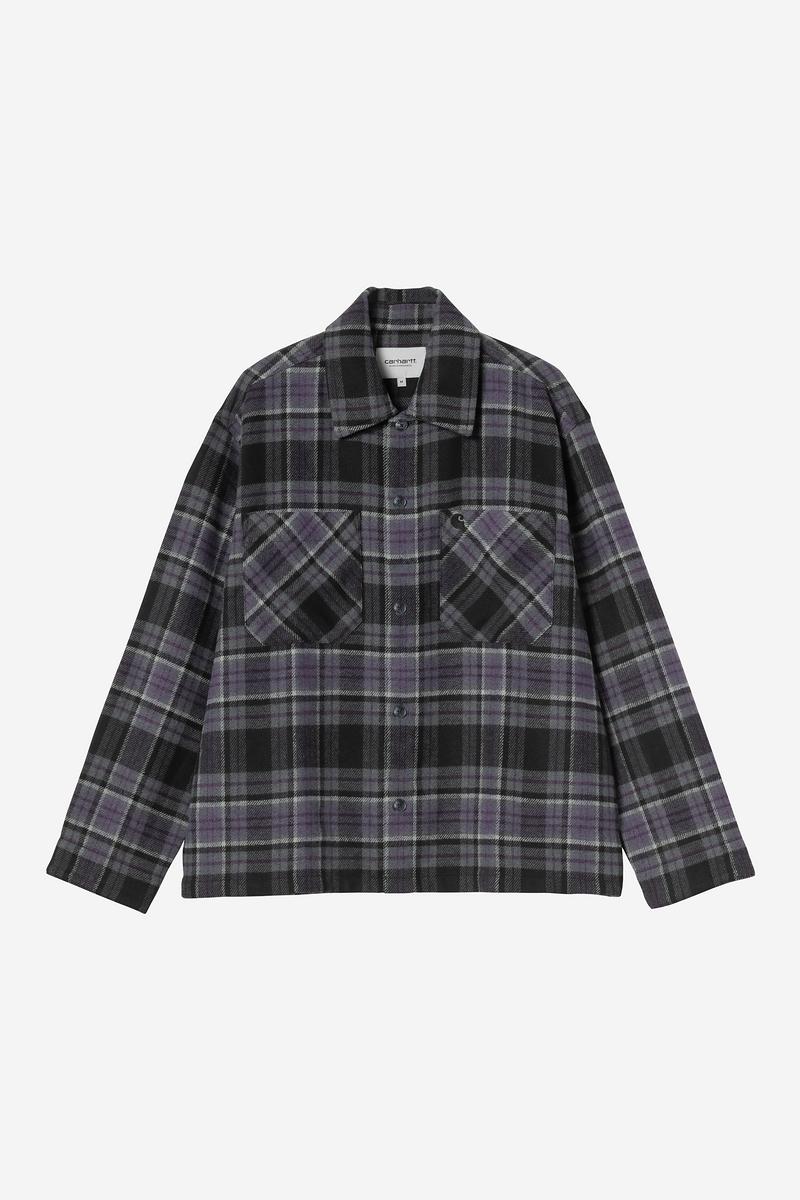 Carhartt L/S Parson Shirt - Parson Check, Shady Purple