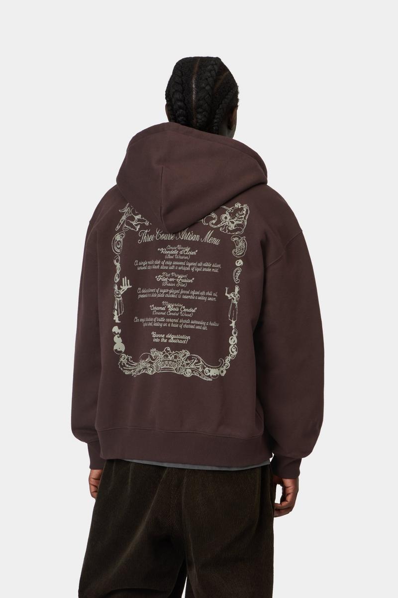 Carhartt Hooded Chez WIP Jacket - Palisander / Grey