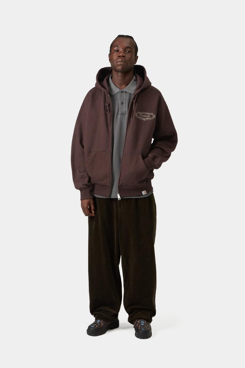 Carhartt Hooded Chez WIP Jacket - Palisander / Grey