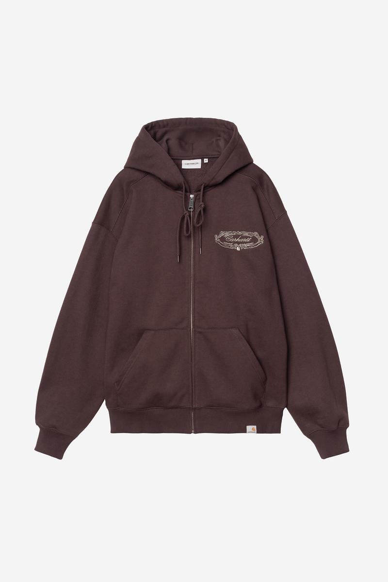 Carhartt Hooded Chez WIP Jacket - Palisander / Grey