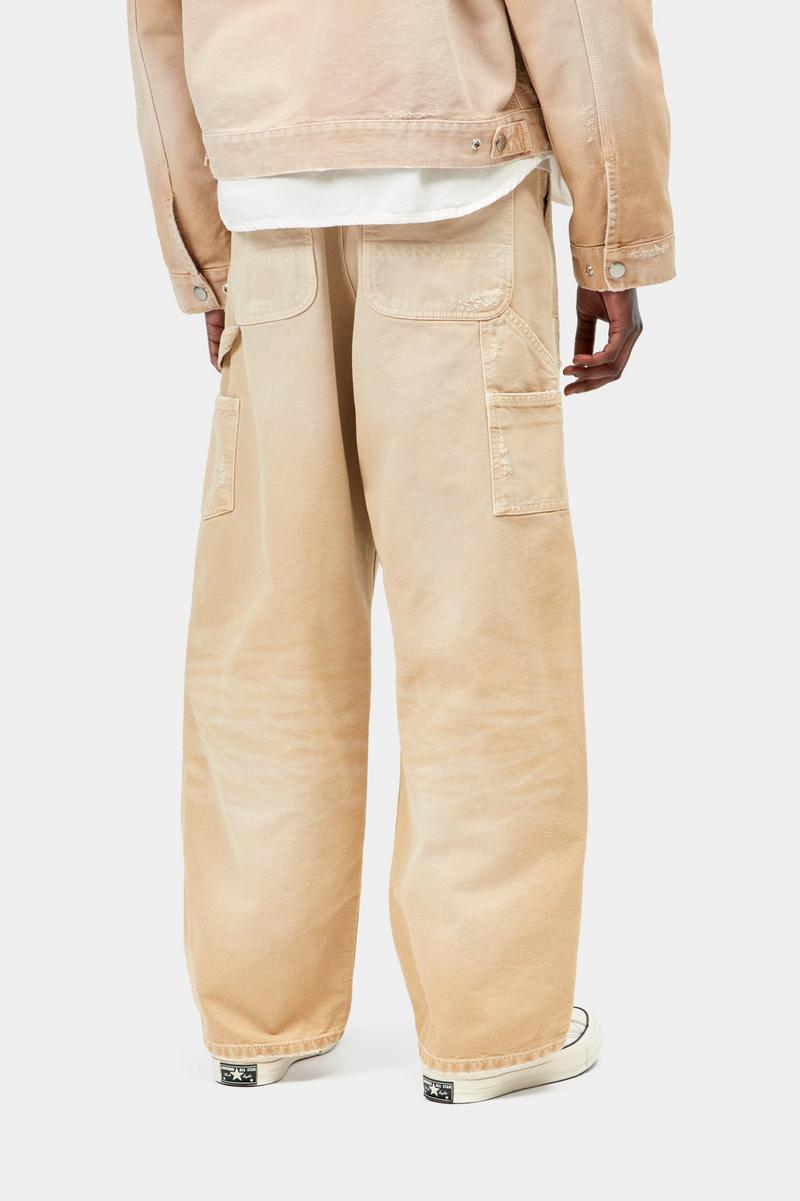Carhartt Brandon Double Knee Pant - Dusty H Brown, Destroy wash