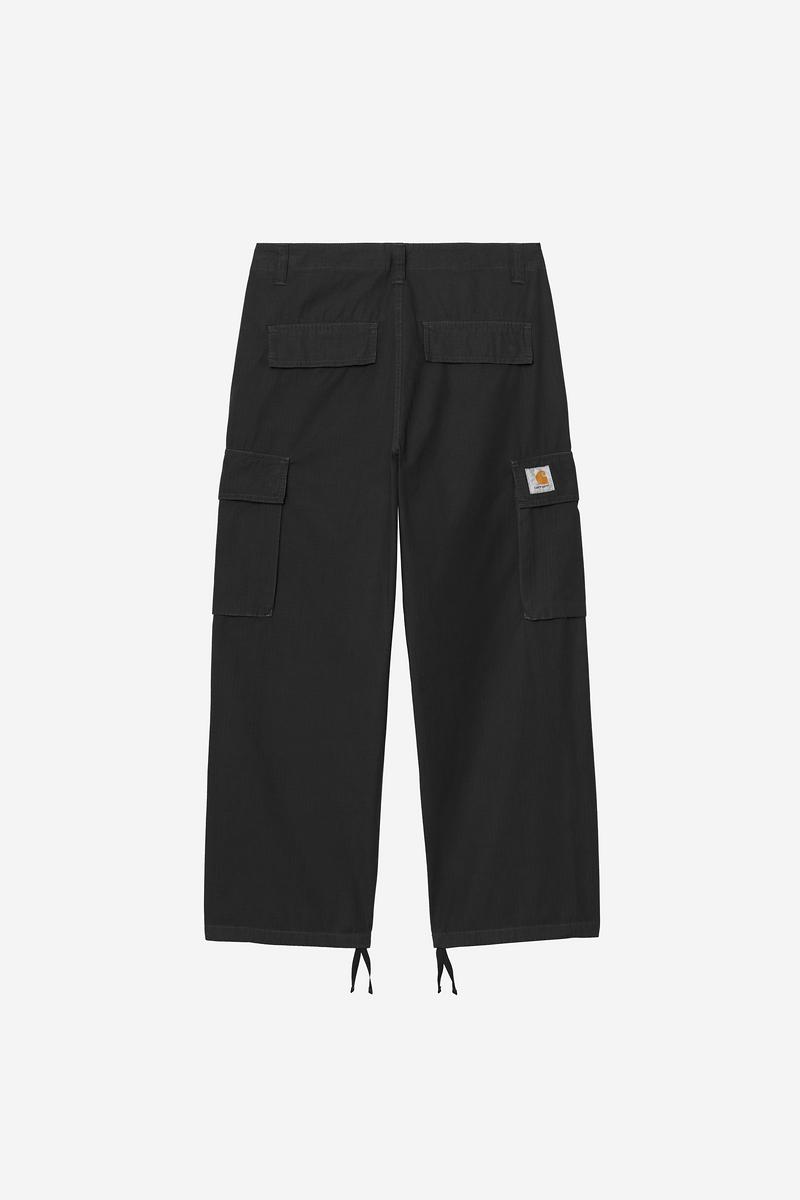 Carhartt Kade Cargo Pant - Black, Garment dyed