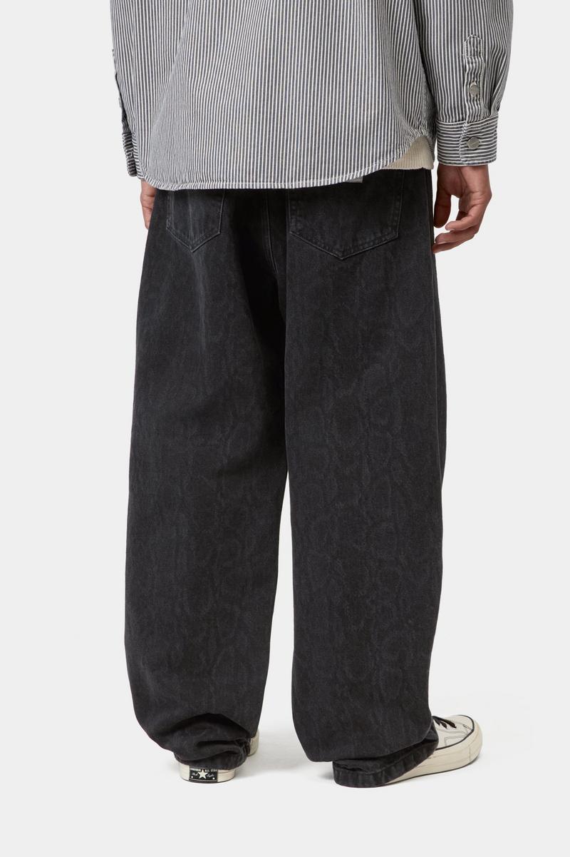 Carhartt Snake Landon Pant - Snake Camo, Black, Heavy stone wash