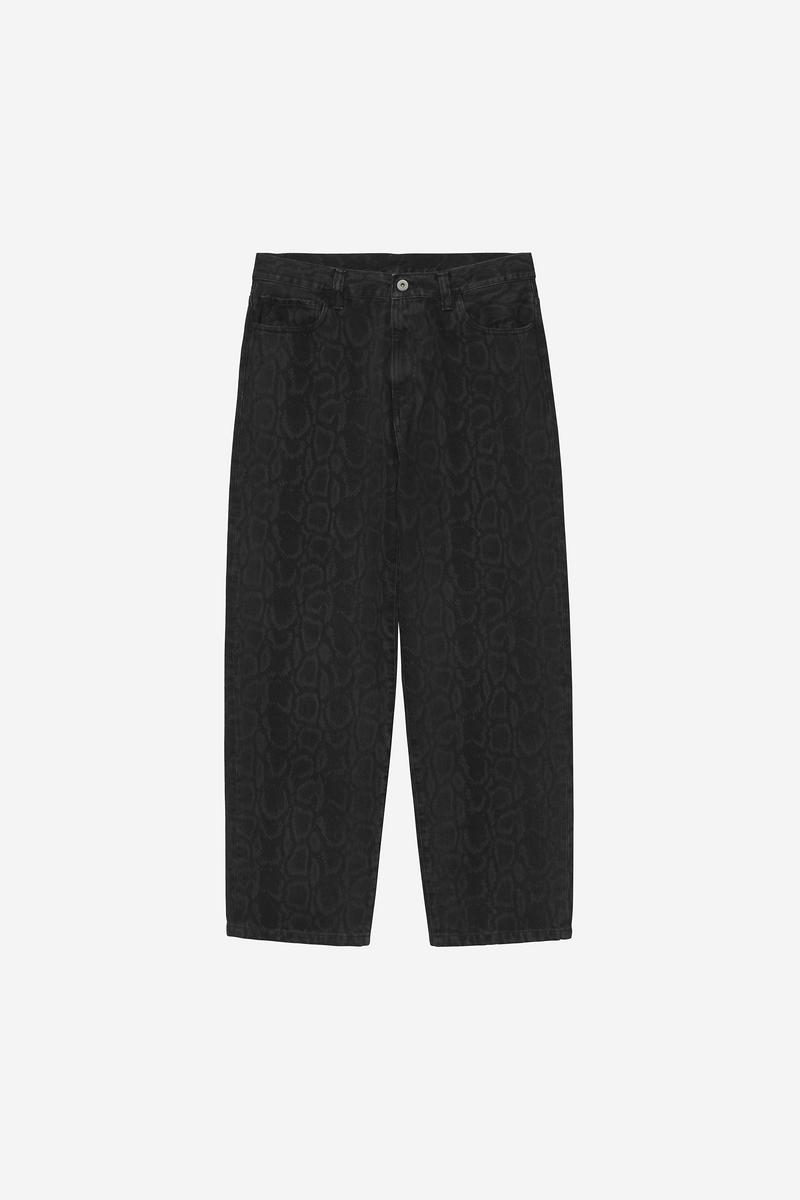 Carhartt Snake Landon Pant - Snake Camo, Black, Heavy stone wash