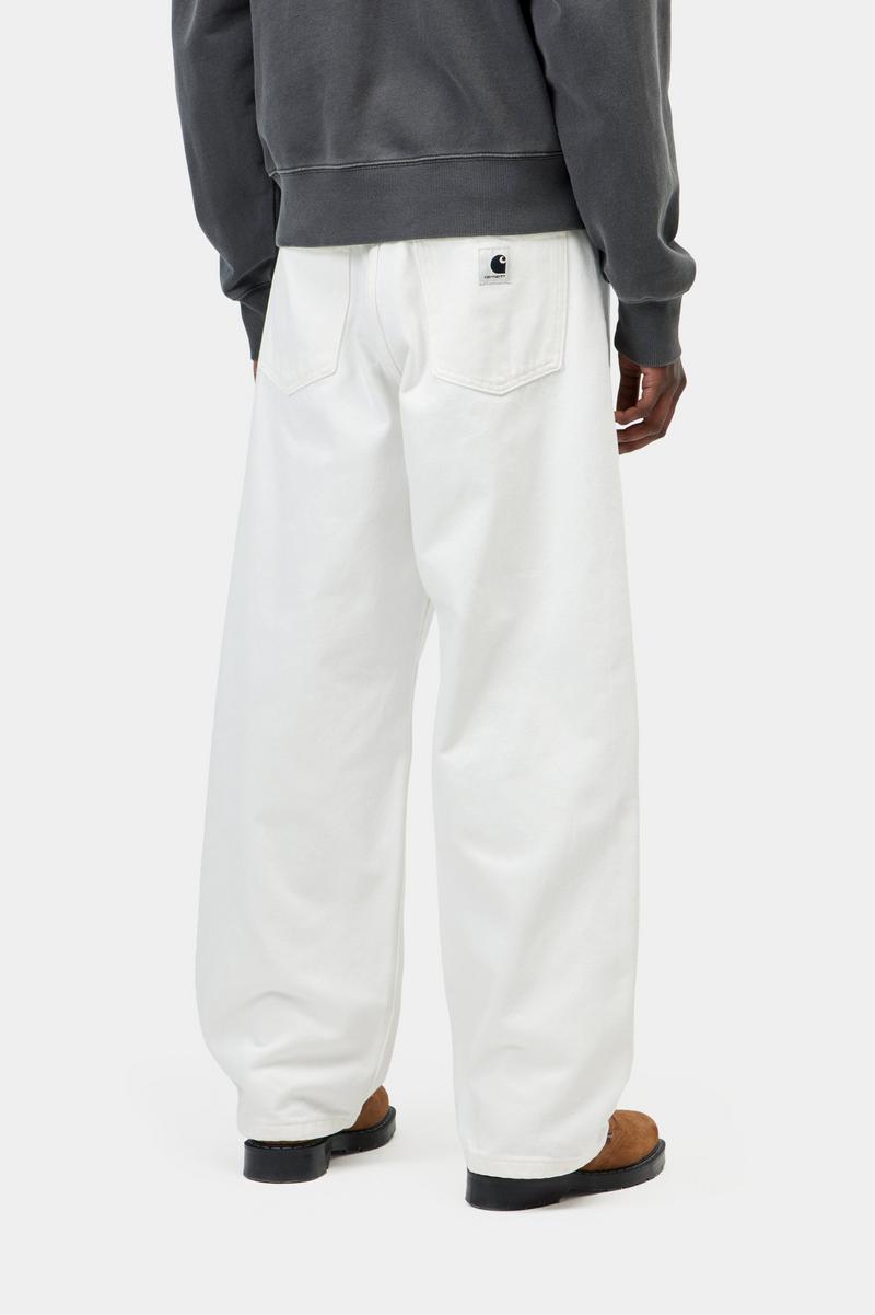 Carhartt Brandon Pant - White, Rinsed