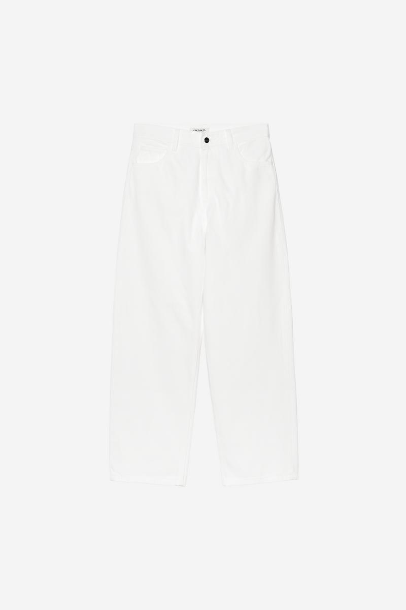 Carhartt Brandon Pant - White, Rinsed