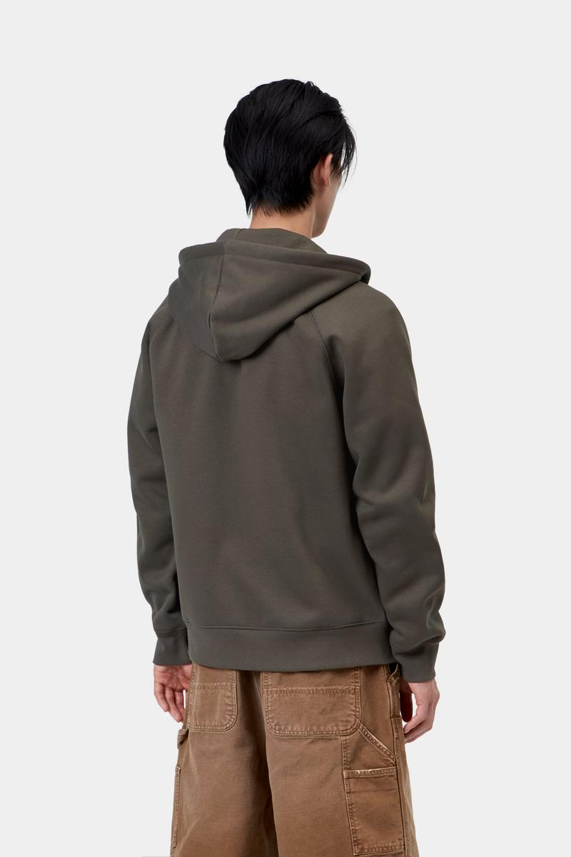 Carhartt Hooded Chase Jacket - Shungite / Gold
