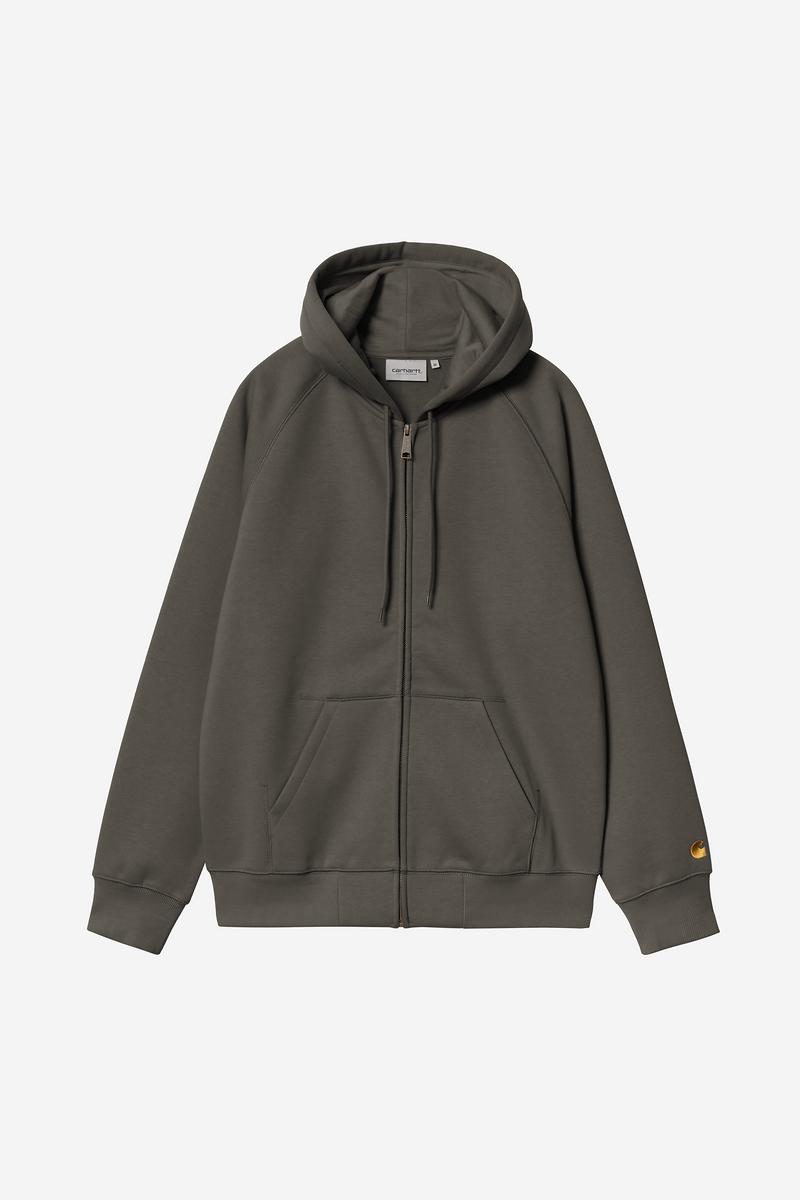 Carhartt Hooded Chase Jacket - Shungite / Gold