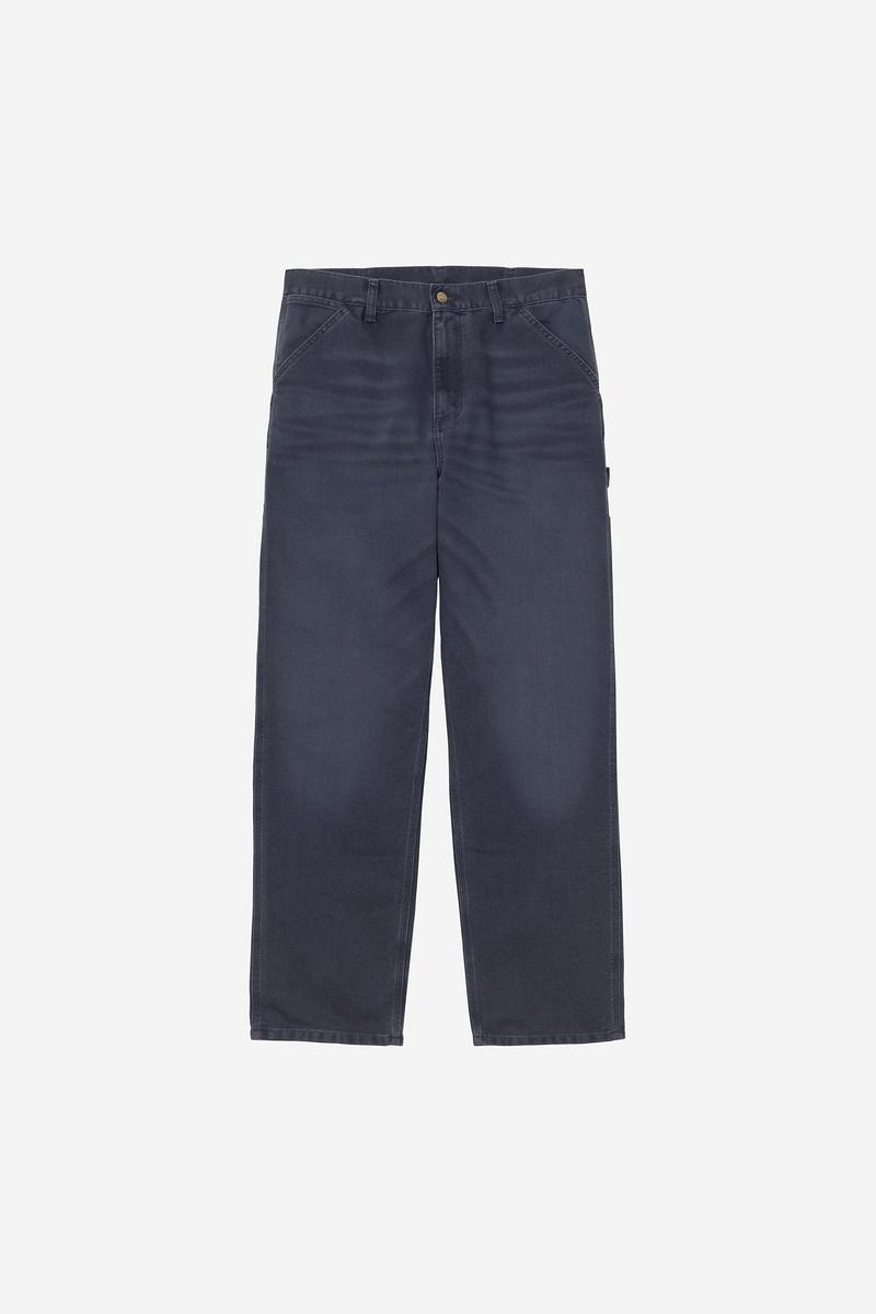 Carhartt Single Knee Pant - Dark Navy, Stone canvas