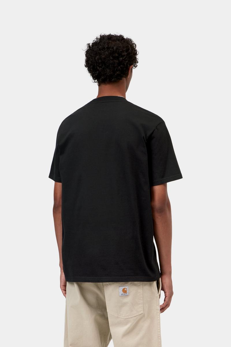 Carhartt S/S Slingshot T-Shirt - Black, Heavy enzyme wash