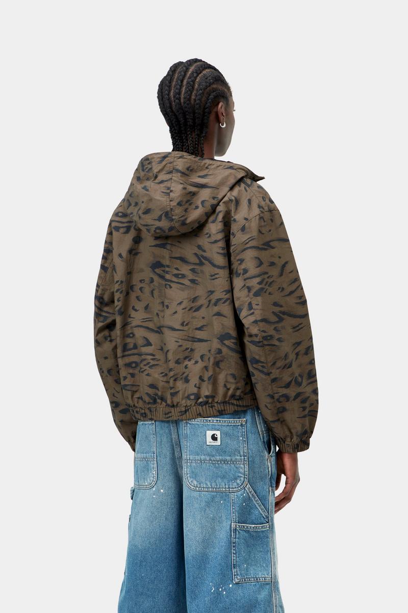 Carhartt Travon Jacket - Duck Feather Print, Cypress / Black