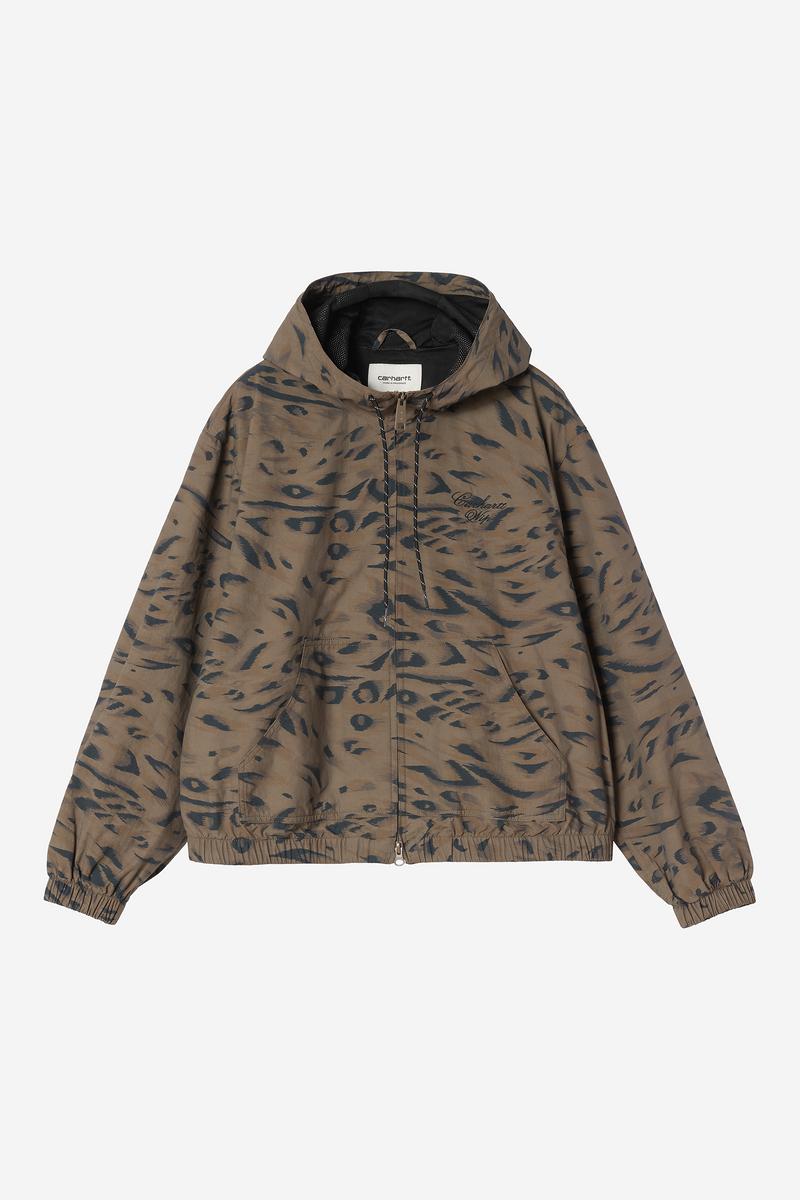 Carhartt Travon Jacket - Duck Feather Print, Cypress / Black