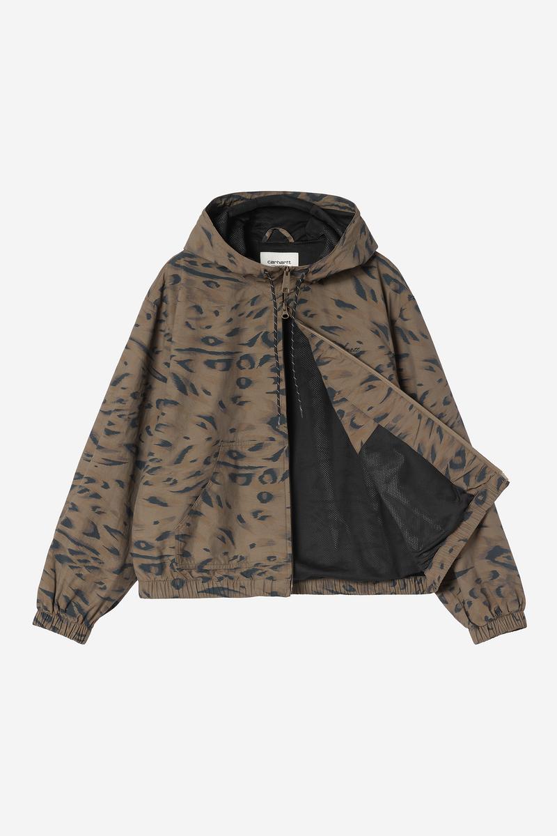 Carhartt Travon Jacket - Duck Feather Print, Cypress / Black