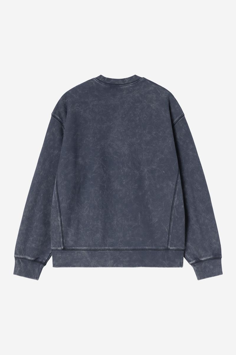 Carhartt Lambert Sweat - Dark Navy, Moon wash