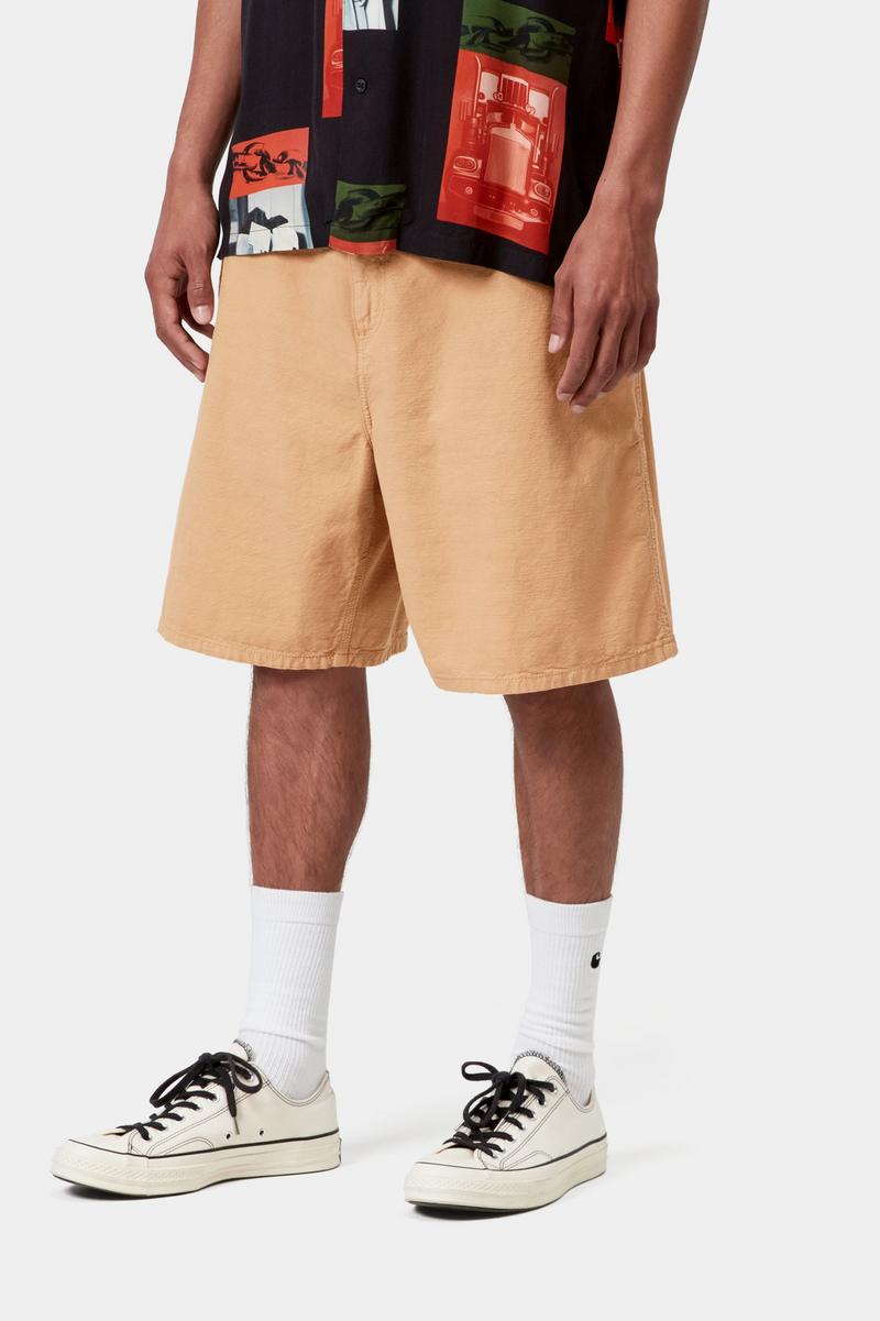 Carhartt Walter Single Knee Short - Dusty H Brown, Garment dyed