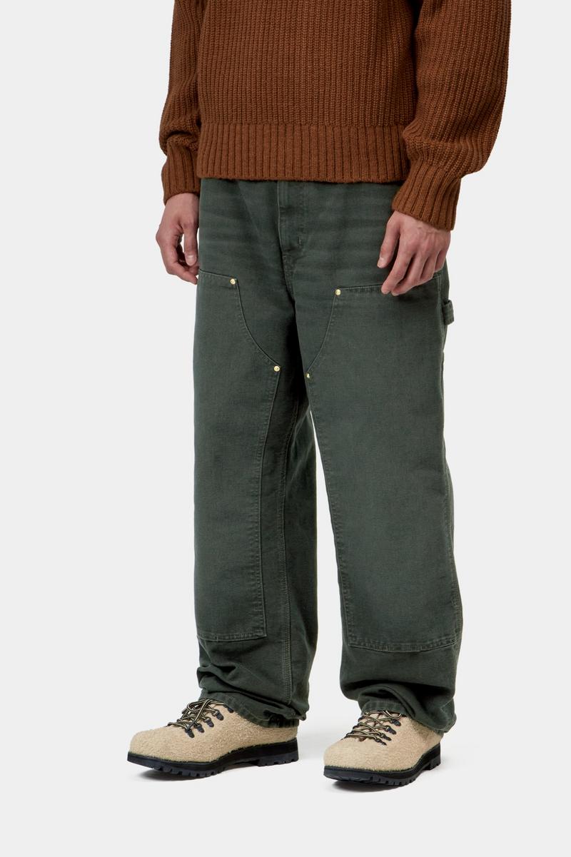 Carhartt Double Knee Pant - Raven, Stone canvas