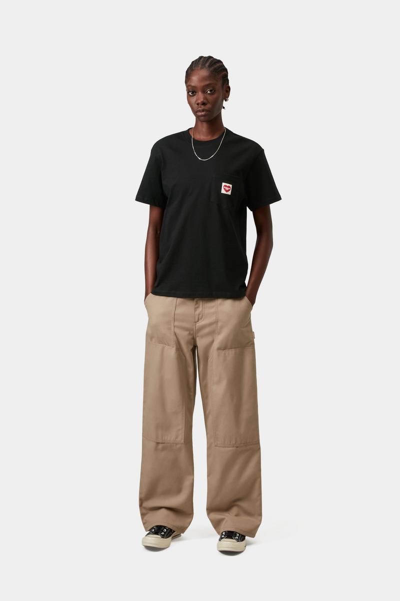Carhartt S/S Pocket Heart T-Shirt - Black / Red