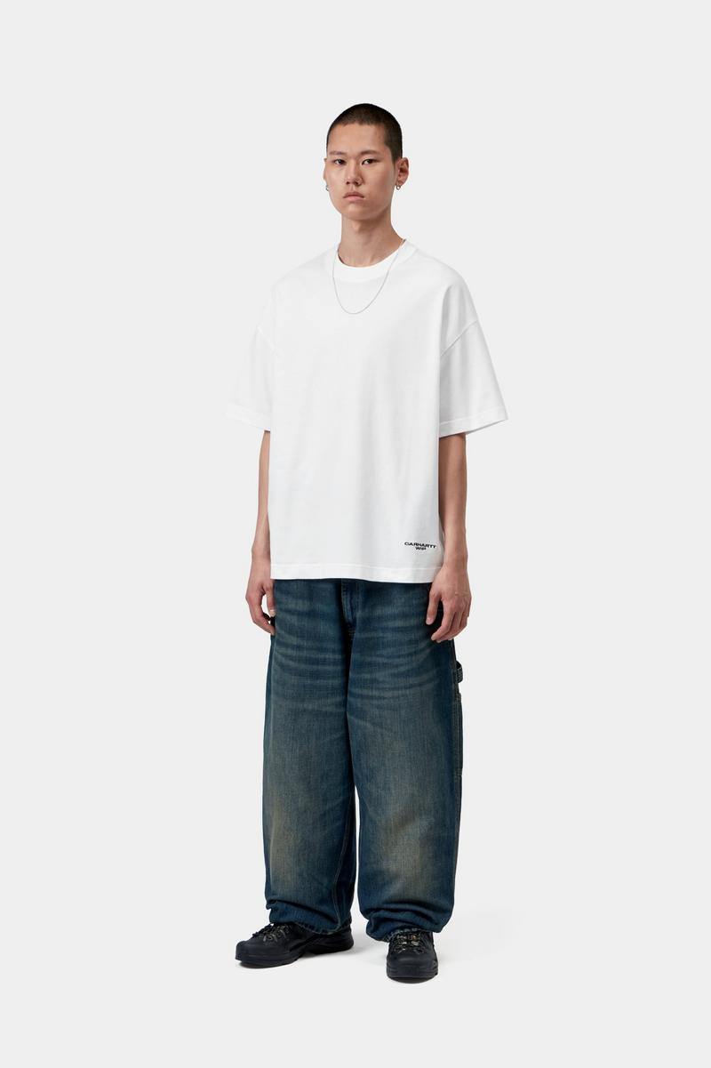 Carhartt S/S Magazine Script T-Shirt - White / Black